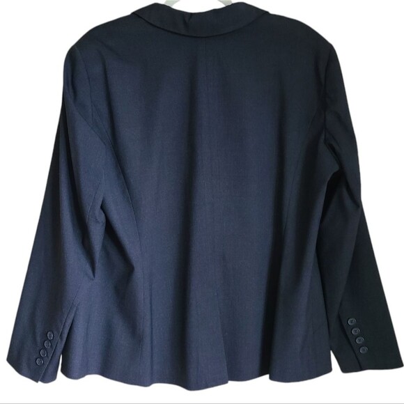 halogen plus size glen paid single button blazer charcoal grey size 16W - Picture 3 of 6